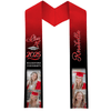 GeckoCustom Custom Photo Class of 2024 Stoles Sash Senior Gift TA29 888873 Round Neck / 6x72 inch