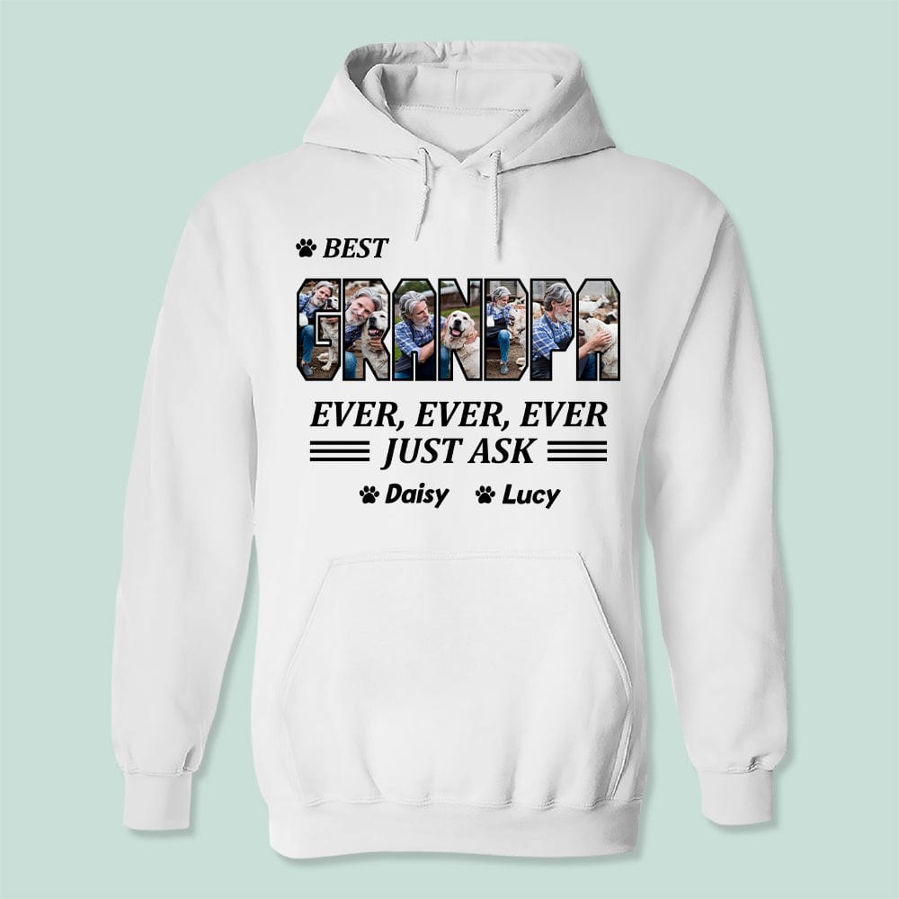 GeckoCustom Custom Photo Dear Dad Bright Shirt K228 889110 Pullover Hoodie / Sport Grey Color / S