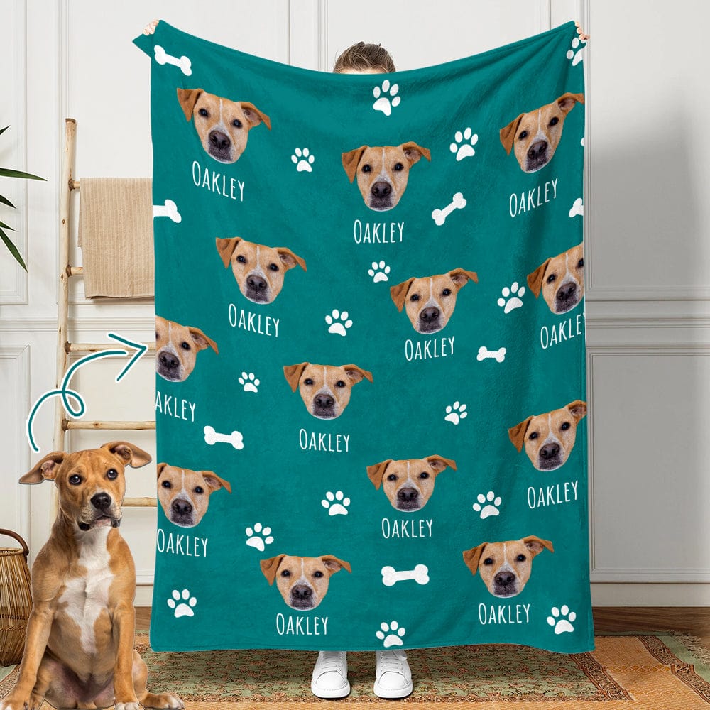 GeckoCustom Custom Photo Dog Cat Blanket NA29 889853
