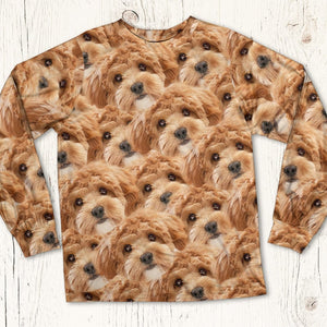 GeckoCustom Custom Photo Dog Cat Face Pet Sleepwear HA75 891322