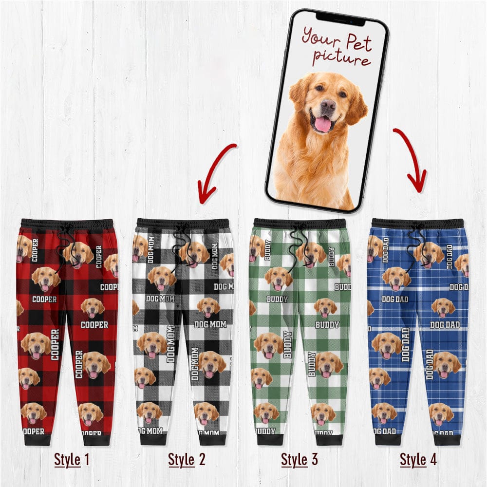 GeckoCustom Custom Photo Dog Cat Name Sweatpants TA29 888775