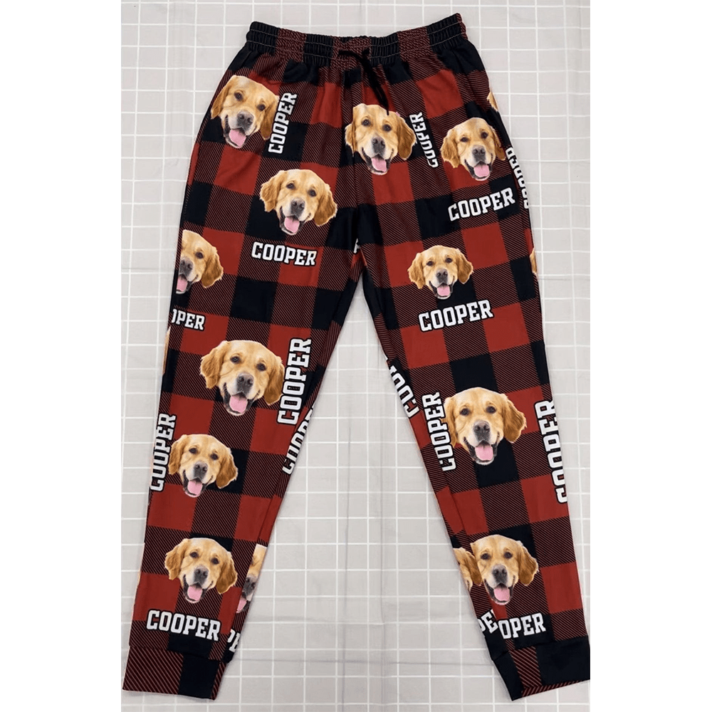 GeckoCustom Custom Photo Dog Cat Name Sweatpants TA29 888775