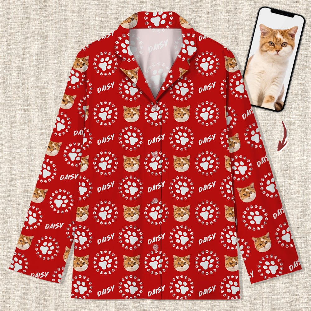 GeckoCustom Custom Photo Dog Cat Paw Pajamas Christmas Gift K228 HN590