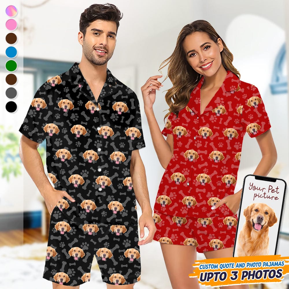 GeckoCustom Custom Photo Dog Cat Short Pajamas K228 HN590