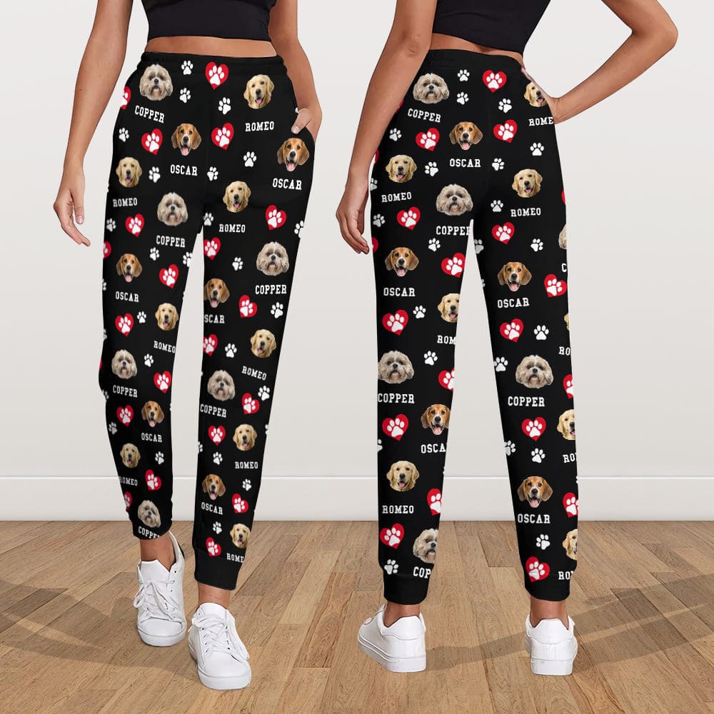 GeckoCustom Custom Photo Dog Cat With Paw Icon Pet Sweatpants T286 HN590