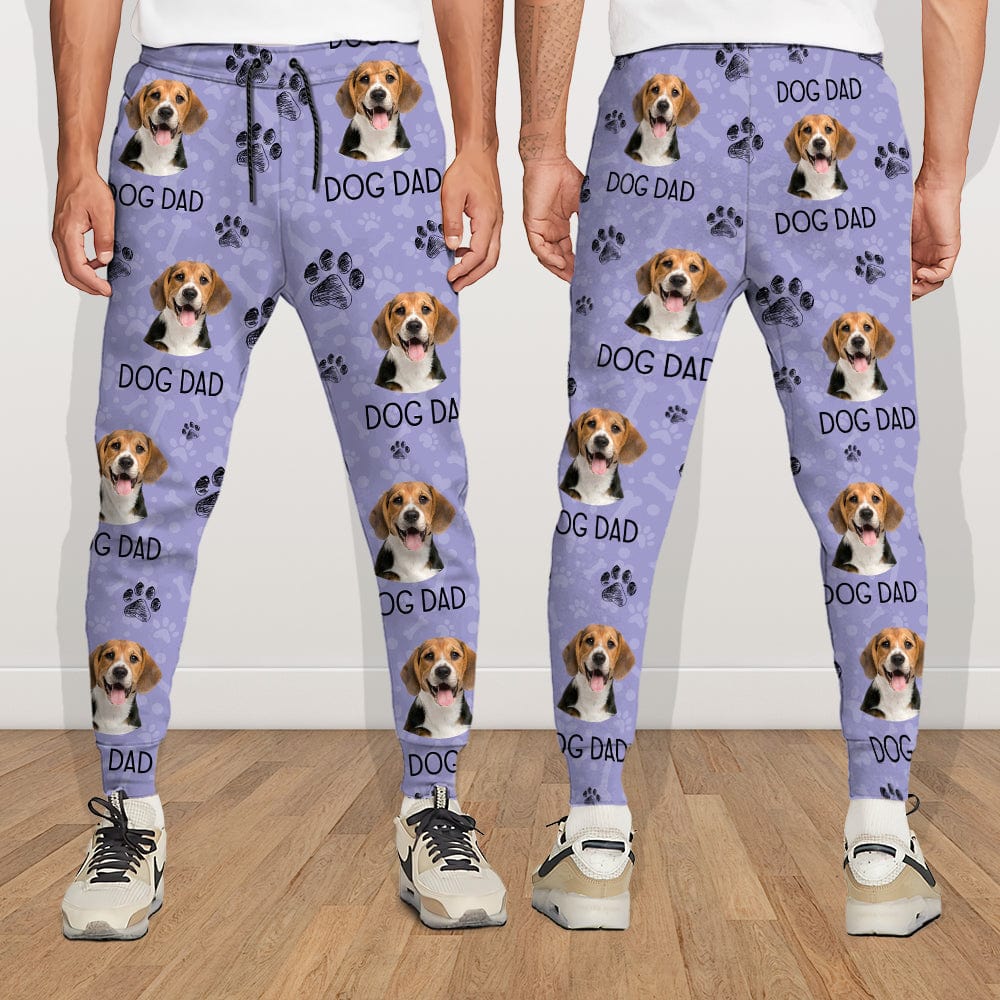 GeckoCustom Custom Photo Dog Dad Dog Mom For Men and Women Sweatpants N304 889802