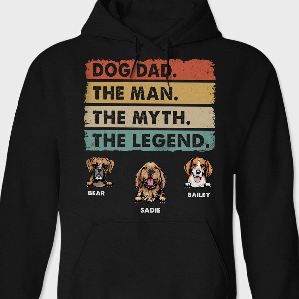 GeckoCustom Custom Photo Dog Dad Man Myth Legend Shirt N304 889333