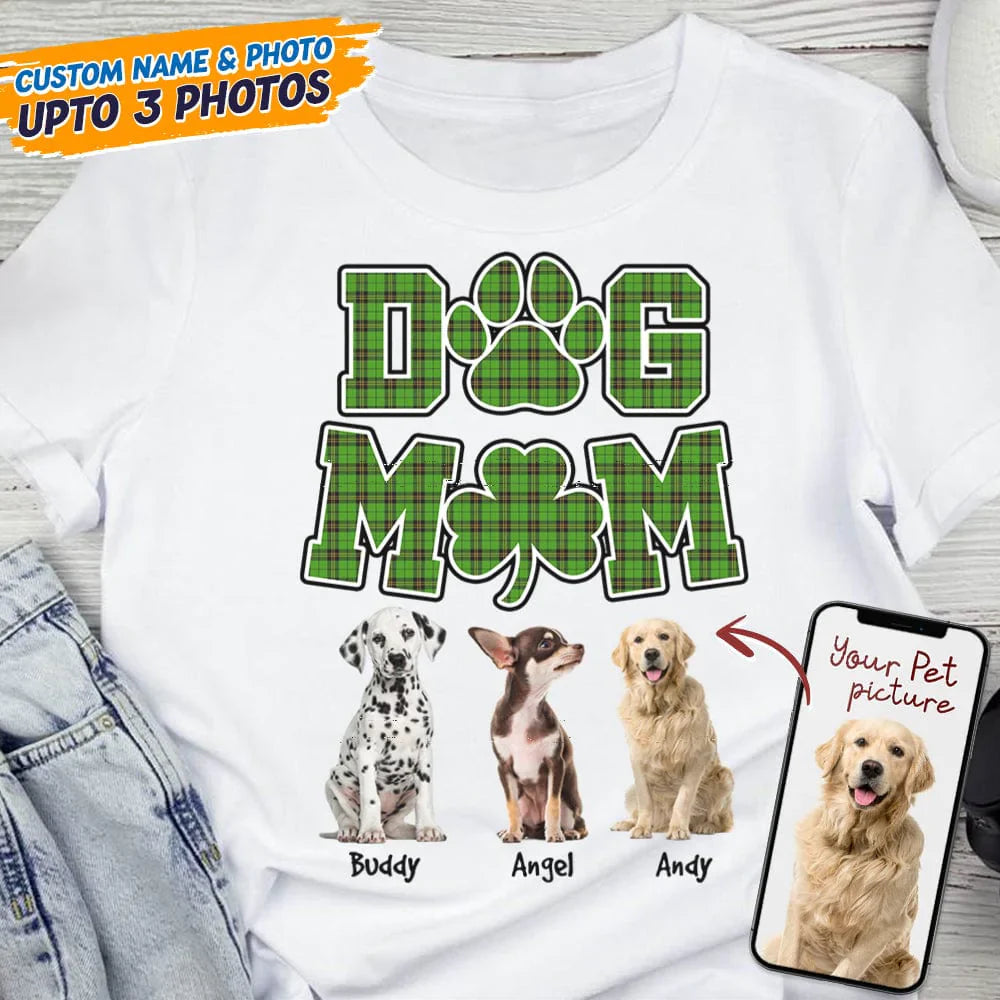 GeckoCustom Custom Photo Dog Mom Shirt K228 HN590
