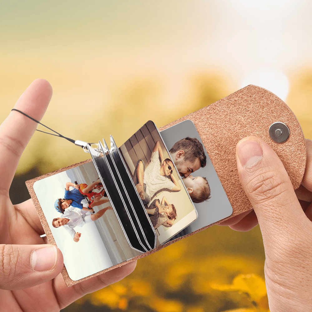 GeckoCustom Custom Photo Father's Day Photobook Keychain TA29 890631