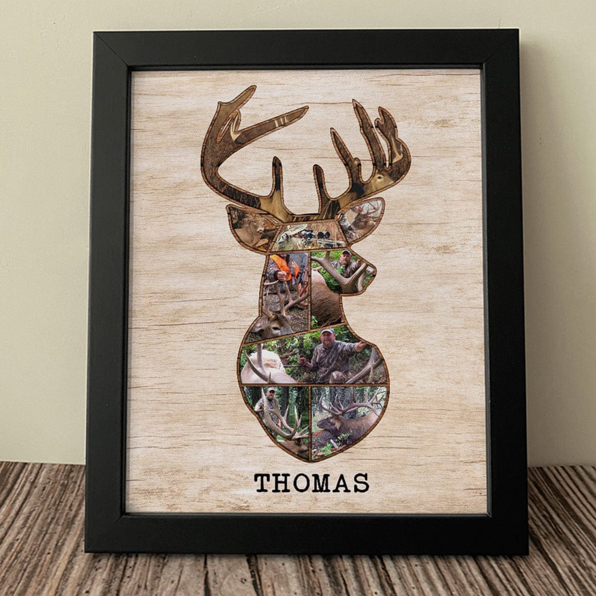 GeckoCustom Custom Photo Fishing Wood Picture Frame N304 889241 8"x10"