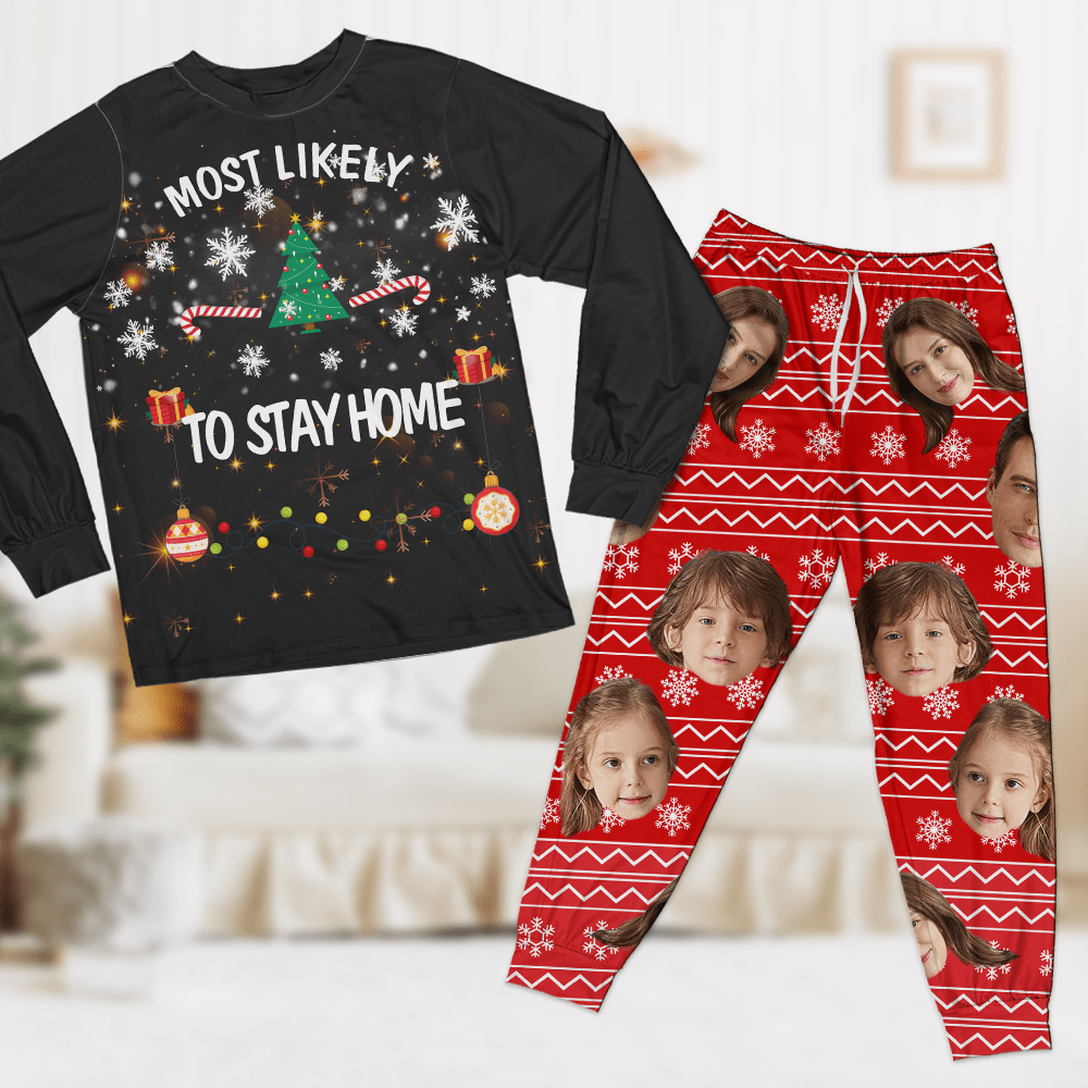 GeckoCustom Custom Photo For Family Most Likely Christmas Sleepwear TH10 891513