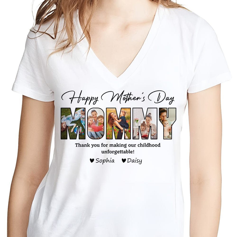 GeckoCustom Custom Photo Happy Mother's Day To My World Family Bright Shirt DA199 890176