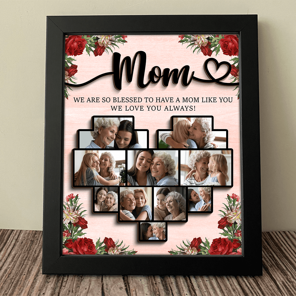 GeckoCustom Custom Photo Mom To The World You Are One Person Frame Picture DA199 890078 8"x10"