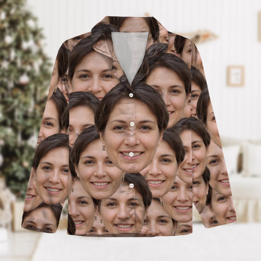 GeckoCustom Custom Photo Portrait Pajamas N369 54298 888727 Ver2 For Adult / Only Shirt / S