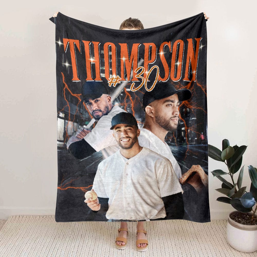 GeckoCustom Custom Photo Retro Vintage For Sport Lover Blanket T286 890089