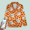 GeckoCustom Custom Photo Tie Dye Background Cat Pajamas N304 HN590 For Kid / Only Shirt / 3XS