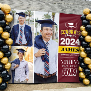 GeckoCustom Custom Photo We Are So Proud Of You Graduation Backdrop N369 890509
