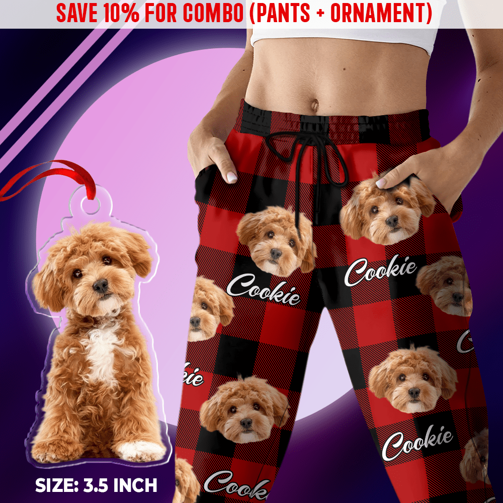 GeckoCustom Custom Photo With Colorful Background For Dog Lovers Sweatpants N304 HA75 889512