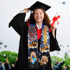 GeckoCustom Custom Photo With Grunge Graduation Stoles N369 890697 6x72 inch