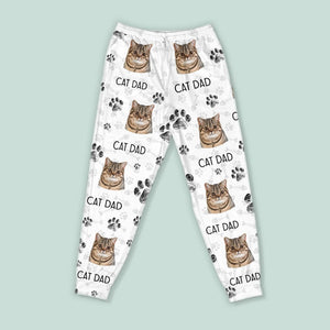 GeckoCustom Custom Photo With Paw For Cat Lovers Pajamas N304 889766 Only Pants / S
