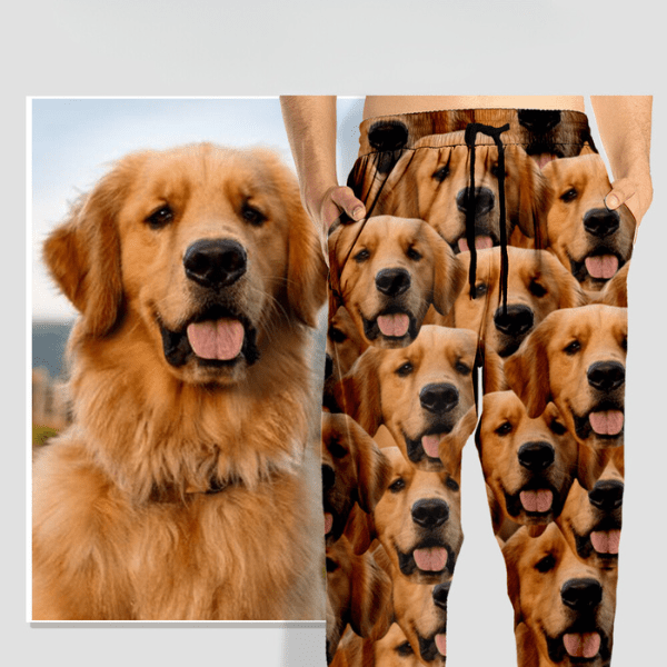 GeckoCustom Custom Portrait Photo Dog Cat For Men and Women's Sweatpants DA199 888950