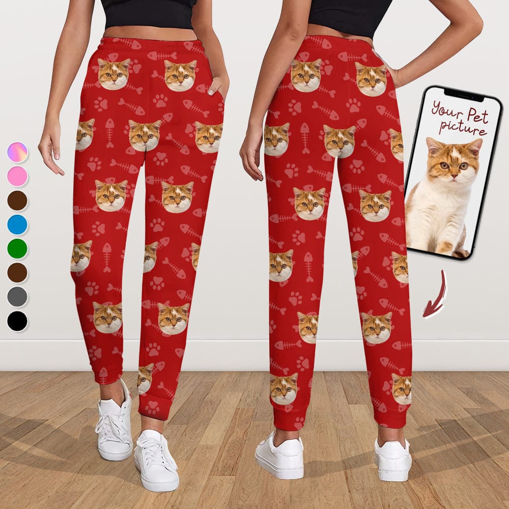 GeckoCustom Custom Sweatpants Paw Best Christmas Gift For Dog Cat Lover N369 888745 54298 For Woman / S