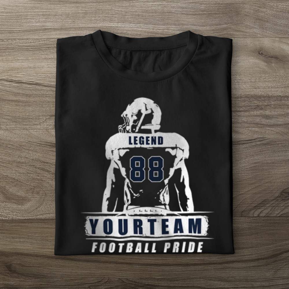 GeckoCustom Custom Team Color Football Pride Football shirt, Gift For Fan HN590 Premium Tee (Favorite) / P Black / S