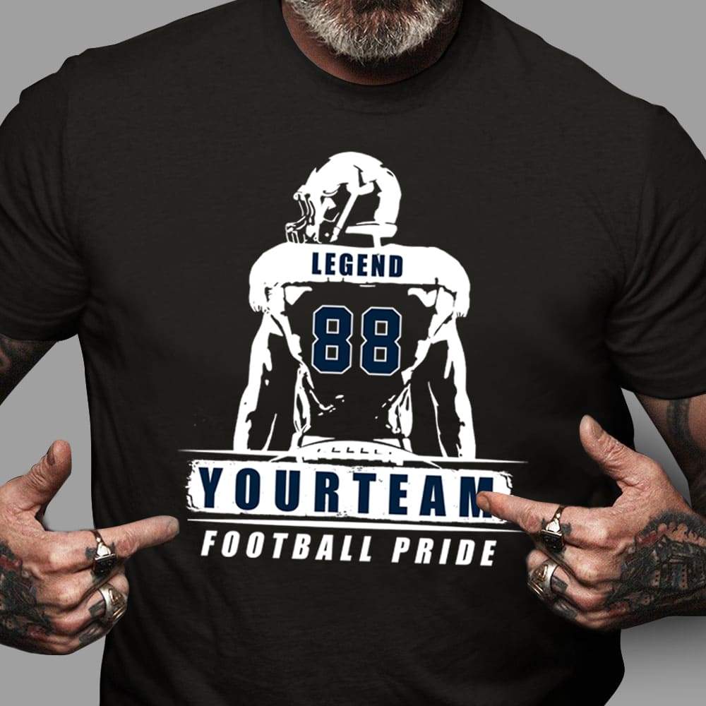 GeckoCustom Custom Team Color Football Pride Football shirt, Gift For Fan HN590 Pullover Hoodie / Black Colour / S