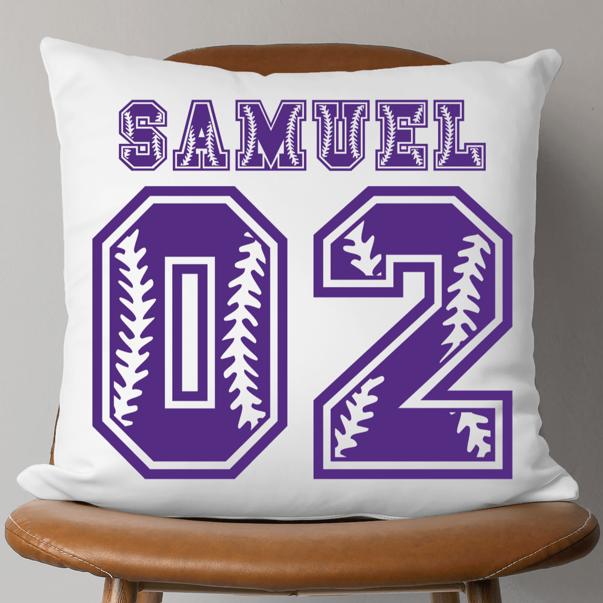 GeckoCustom Customized Baseball Softball Basketball Football Soccer Pillows Case, SG02 18"x18" / Pack 1