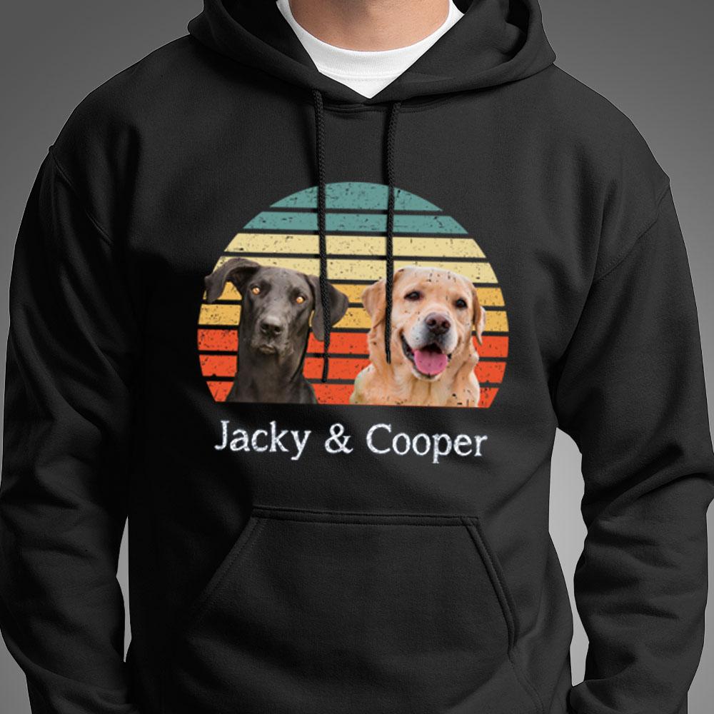 GeckoCustom Customized Dog Cat Vintage Retro Photo Shirt DA199 889781