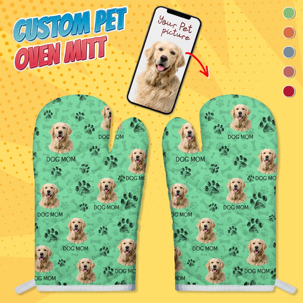GeckoCustom Customized Photo Dog Paw For Dog Lovers Oven Mitt DA199 889016 2 Oven Mitts