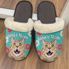 GeckoCustom Customized Plush Slippers Upload Photo Custom Name Dog Cat 888683 N369 HN590