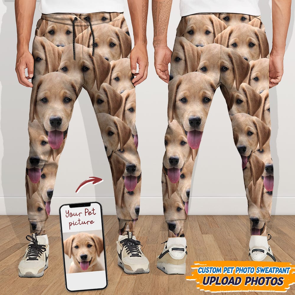 GeckoCustom CustomPortrait Photo Dog Cat For Men and Women's Sweatpants DA199 888950