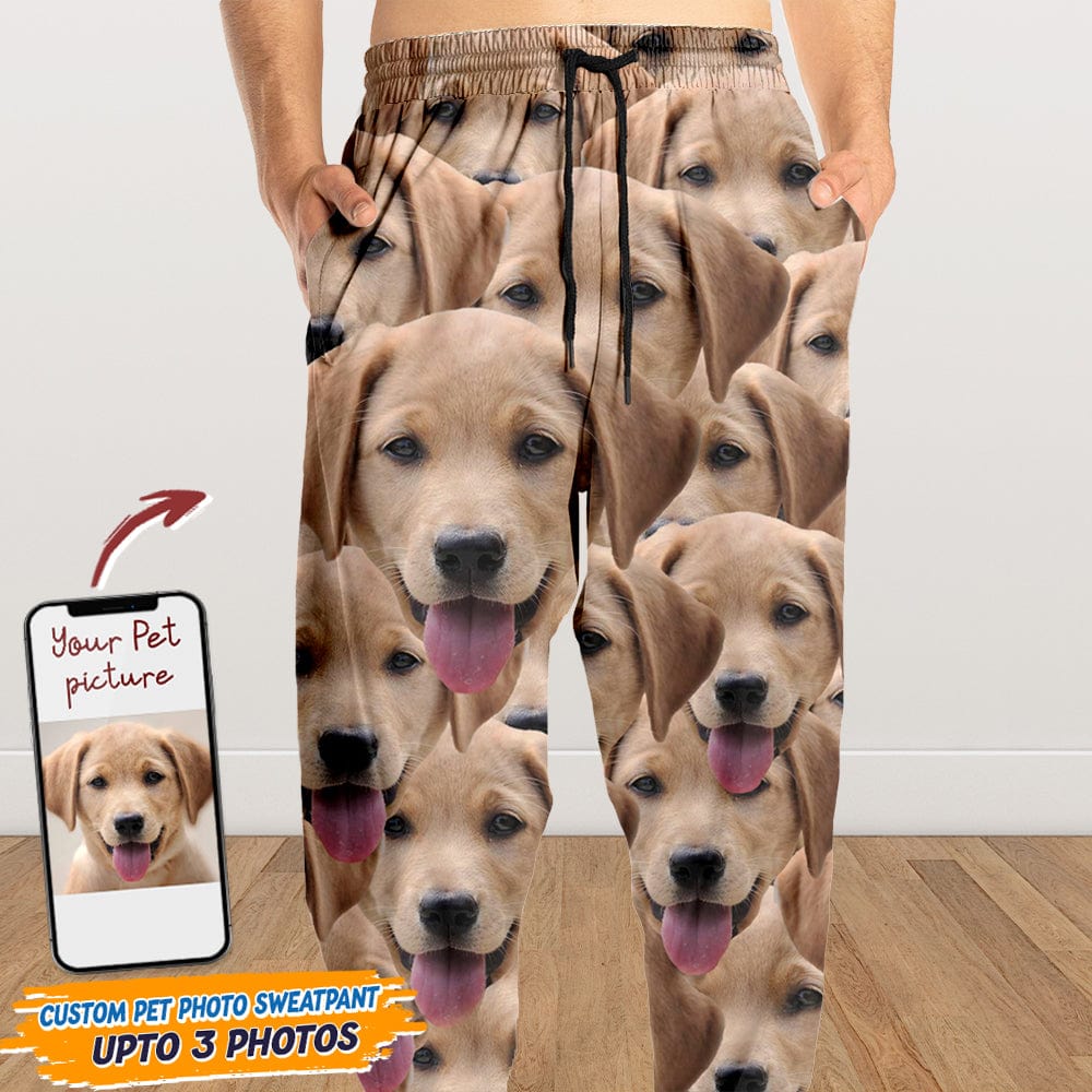 GeckoCustom CustomPortrait Photo Dog Cat For Men and Women's Sweatpants DA199 888950
