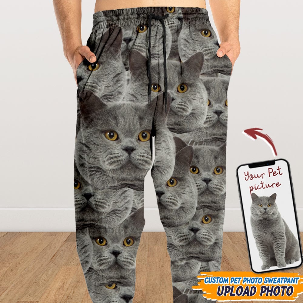 GeckoCustom CustomPortrait Photo Dog Cat For Men and Women's Sweatpants DA199 888950