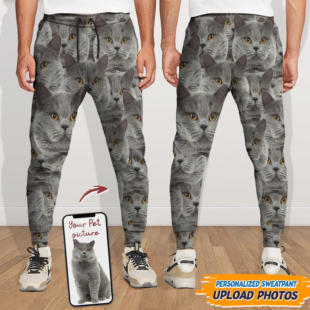 GeckoCustom CustomPortrait Photo Dog Cat For Men and Women's Sweatpants DA199 888950