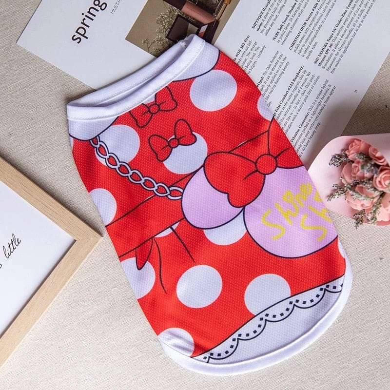 GeckoCustom Cute Sphynx Cat Shirt Vest for Cats Gotas Summer Breathable Pet Clothes Clohting Katten Kedi Mascotas Costume Dog Suit Ropa Para