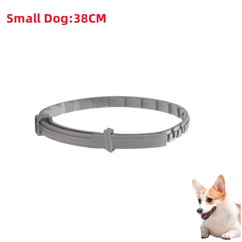 GeckoCustom Dog Anti Flea And Ticks Cats Collar Pet 8Month Protection Retractable Pet Collars For Puppy Cat Large Dogs Accessories Small Dog-38cm Opp / China