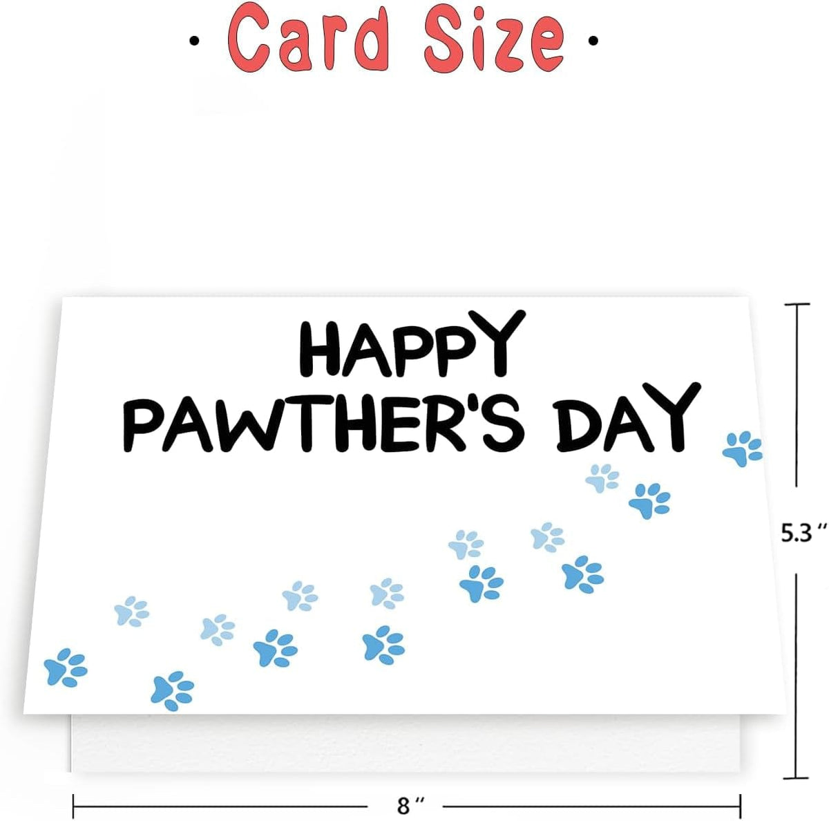 GeckoCustom Dog Dad Card, Dog Father'S Day Card, Happy Pawther’S Day Card, Cute Pet Father'S Day Card, Fathers Day Good Gifts from Dog Cat