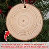 GeckoCustom Dog With Angel Wings Memorial Wood Slice Ornament TH10 891439