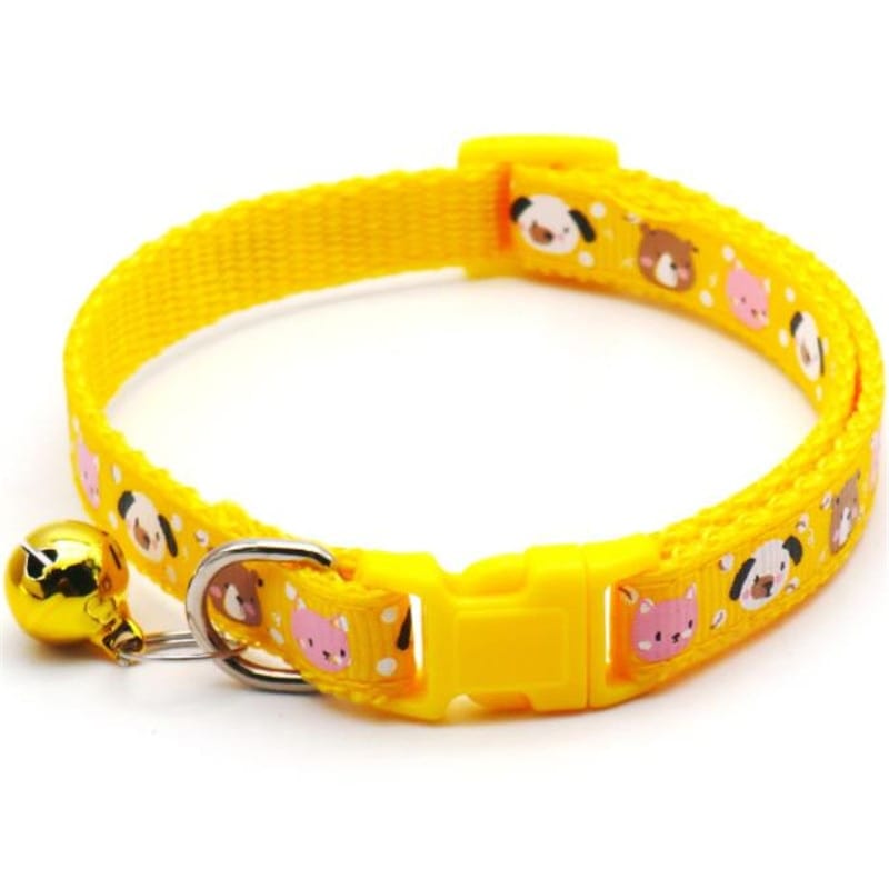 GeckoCustom Fashion Colorful Pattern Bear Collar For Dog Cat