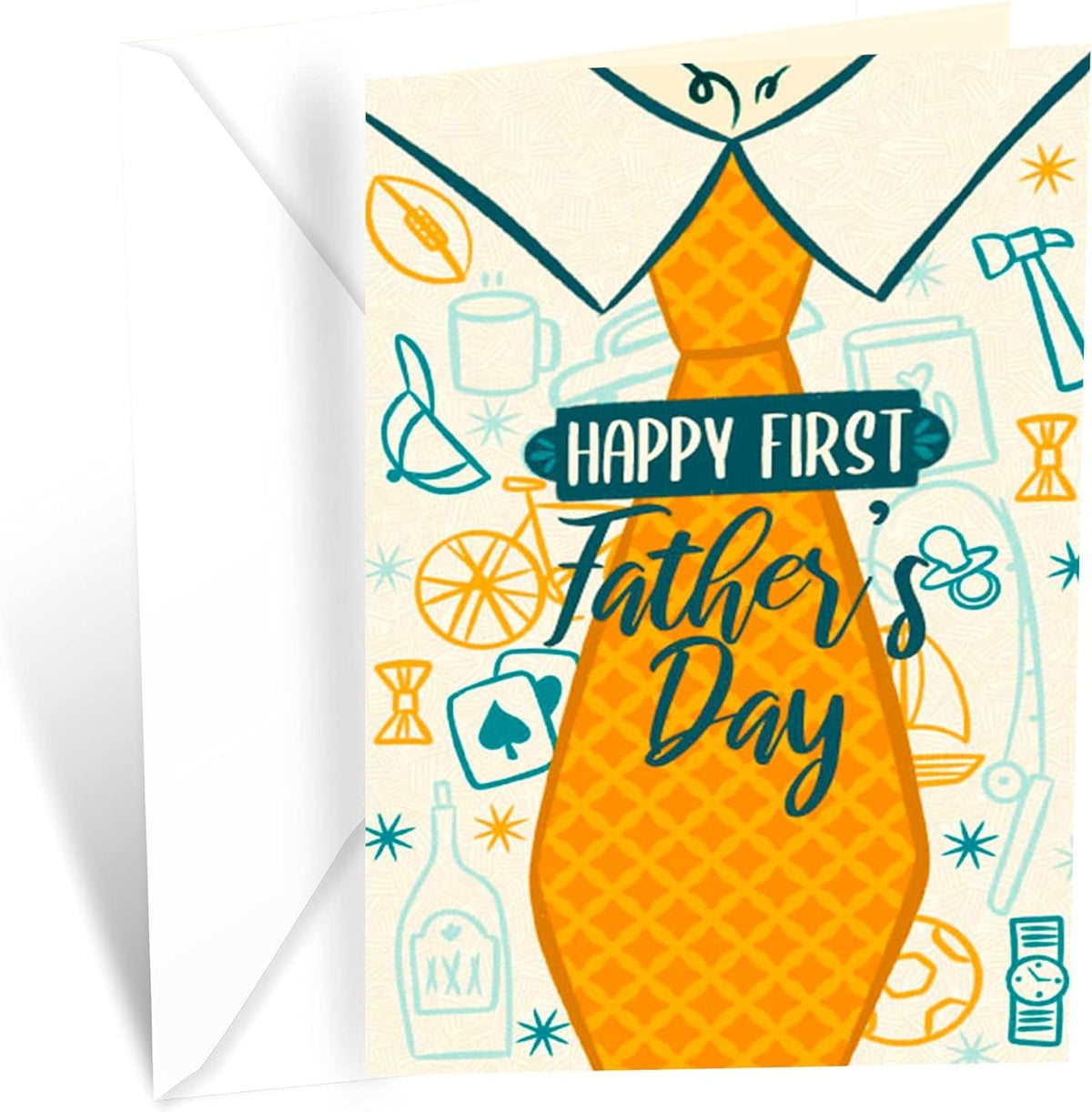 GeckoCustom Father'S Day Card for Son, Made in America, Eco-Friendly, Thick Card Stock with Premium Envelope 5In X 7.75In, Packaged in Protective Mailer First