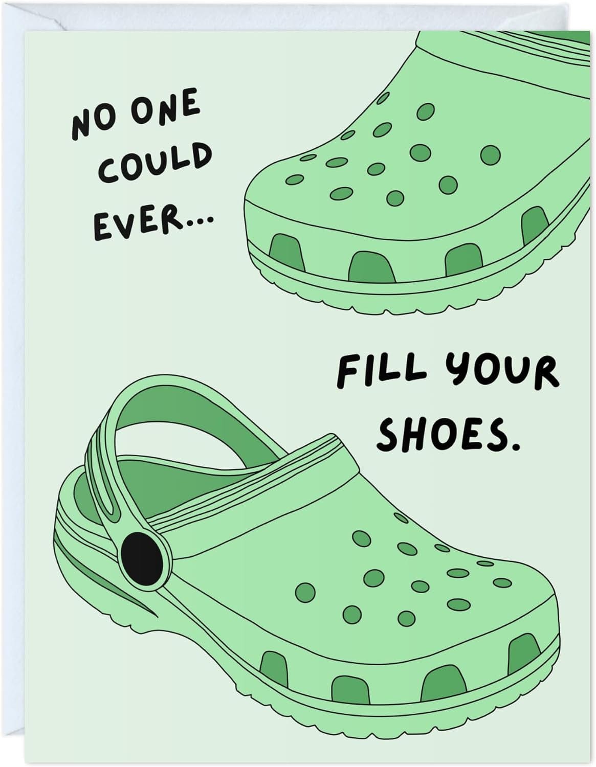 GeckoCustom Fathers Day Card for Dad Birthday, Anniversary Husband Him Grandpa Grandfather Stepdad Stepfather, Birthday Thank You Kawaii Greeting Card (Thanks for Feeding Me ...) Fill Your Shoes