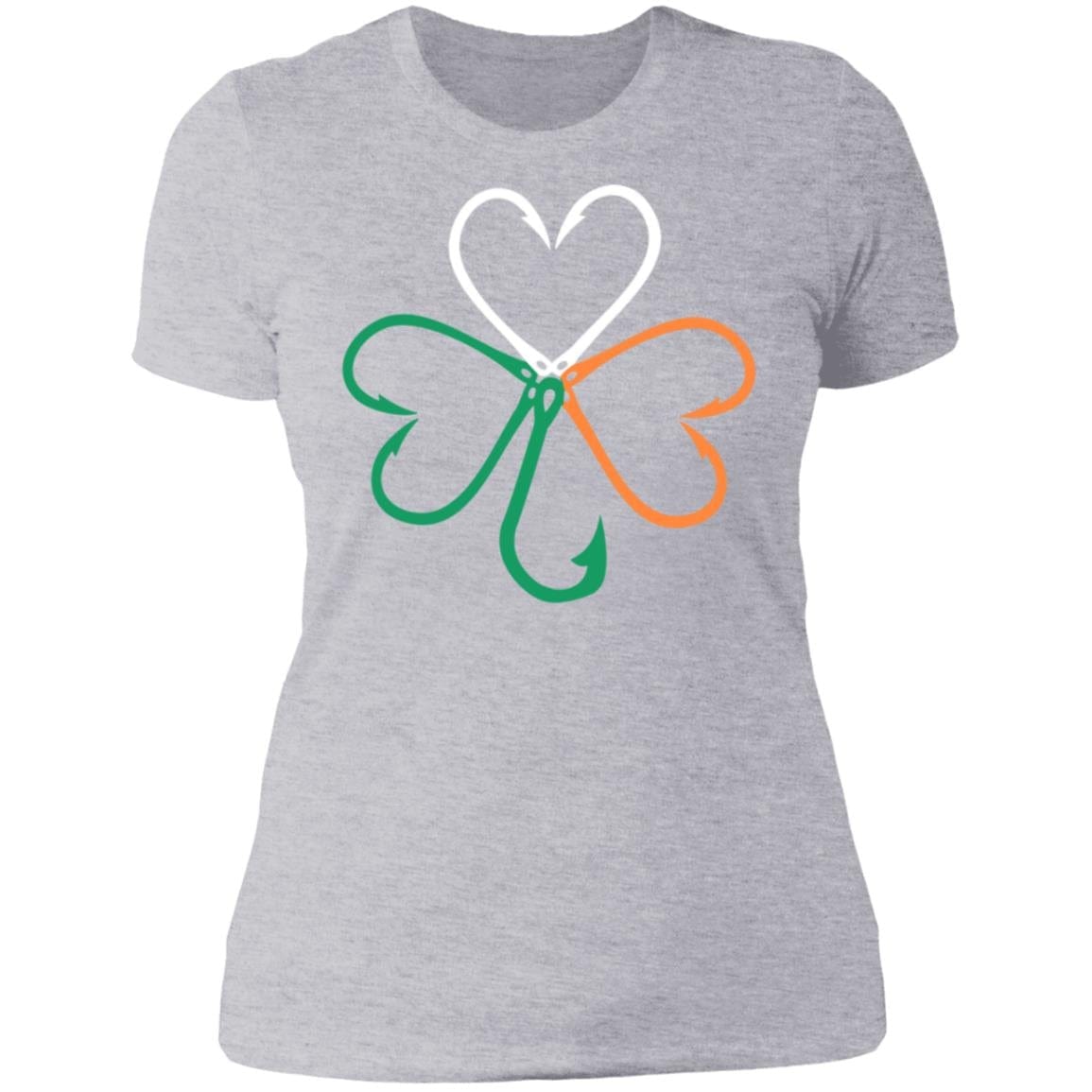 GeckoCustom fish shamrock flag Women Tee / Heather Grey / X-Small