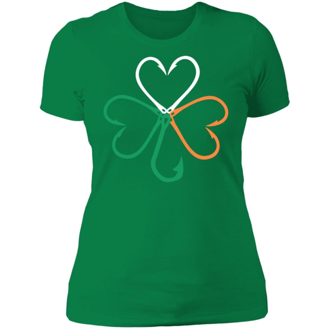GeckoCustom fish shamrock flag Women Tee / Kelly Green / X-Small