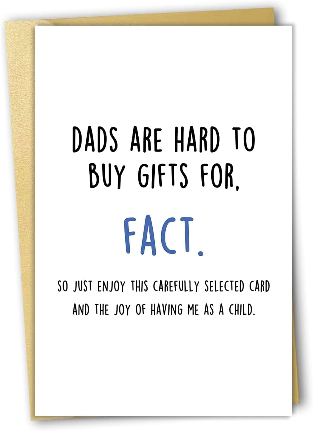 GeckoCustom Funny Bonus Dad Card for Fathers Day,Rude Greeting Card for Dad,Step Father Gifts from Stepdaughter Stepson,Stepdad Birthday Card,Even Though I’M Not from Your Sack Card 4