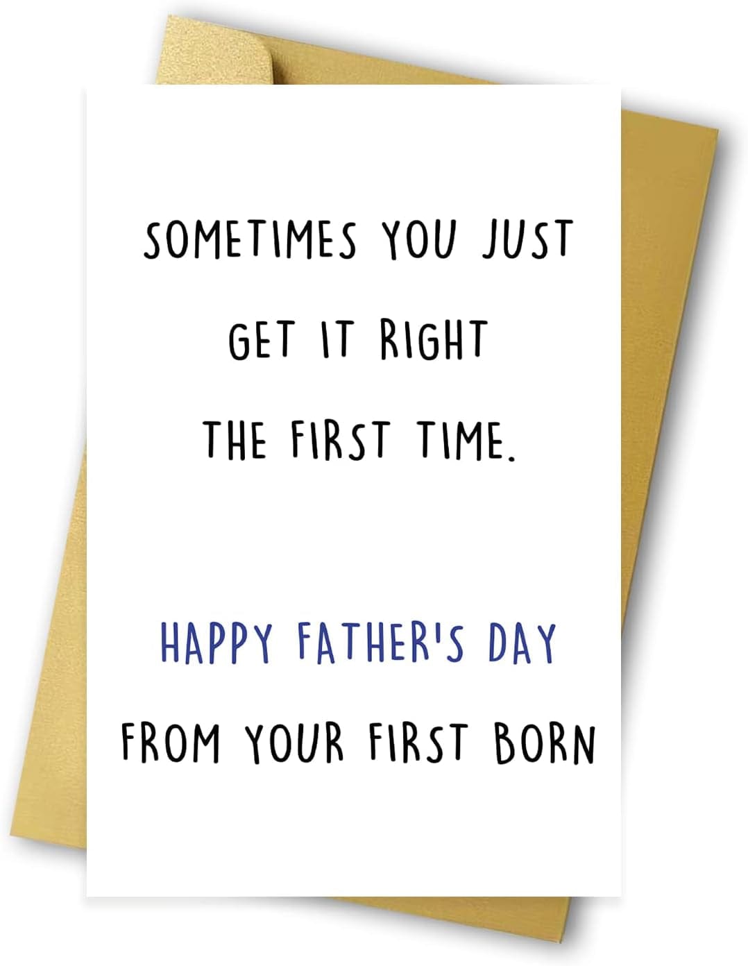 GeckoCustom Funny Bonus Dad Card for Fathers Day,Rude Greeting Card for Dad,Step Father Gifts from Stepdaughter Stepson,Stepdad Birthday Card,Even Though I’M Not from Your Sack Card 153