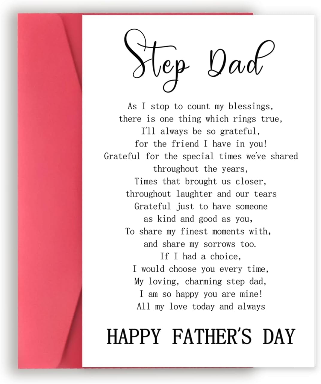 GeckoCustom Funny Dog Dad Fathers Day Card from Son Daughter, Cute Dog Dad Gifts for Men, Happy Father’S Day Card for Him B