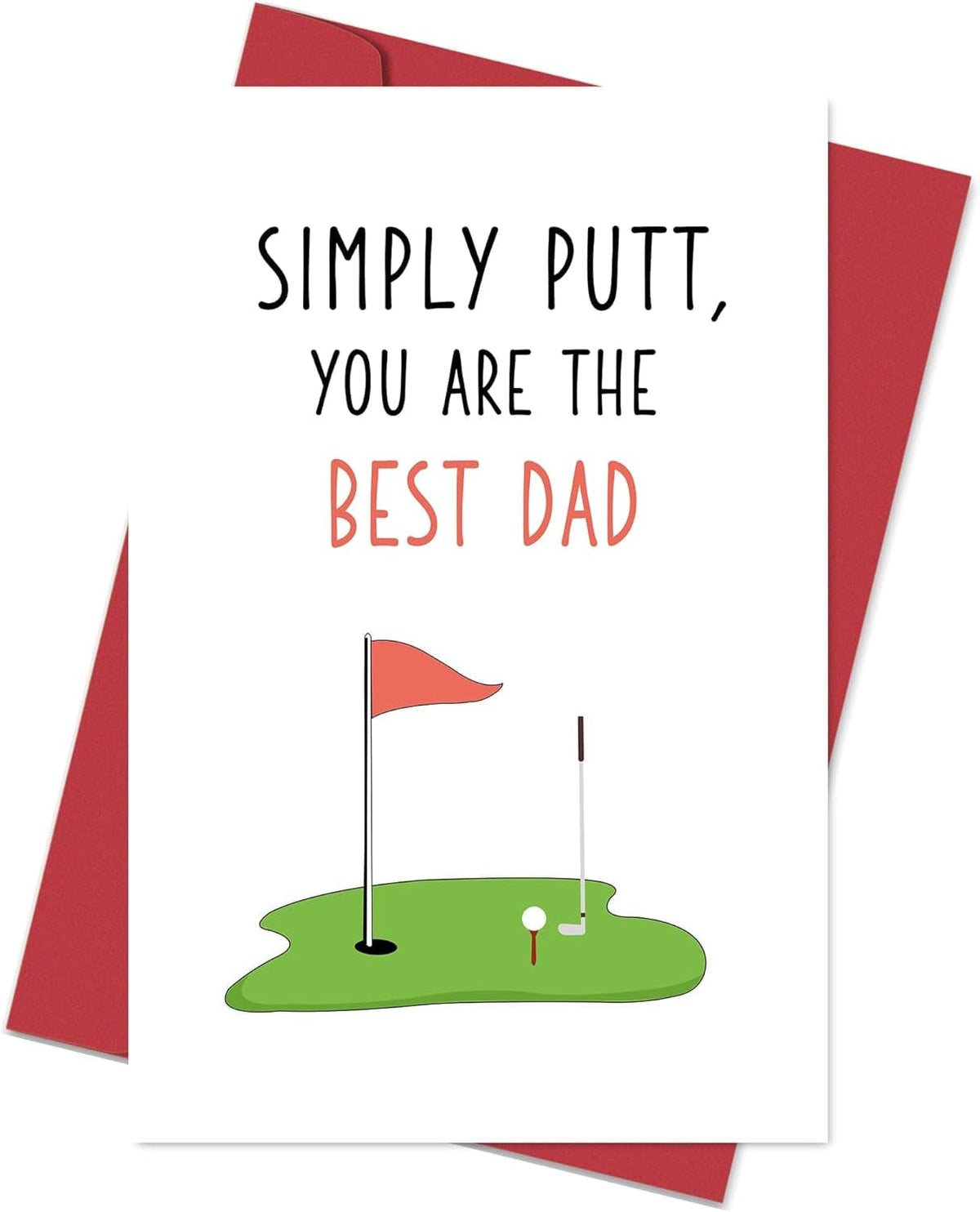 GeckoCustom Funny Fathers Day Card for Dad, Father'S Day Gift from Son Daughter, Dad without Me Today Would Be Just Another Day - You'Re Welcome Multicolor