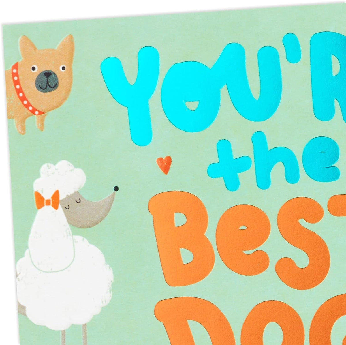 GeckoCustom Funny Fathers Day Card or Birthday Card from Dog (Best Dog Dad)